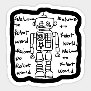 Robot Land Sticker